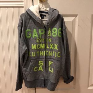Gap boys zip up sweatshirt
